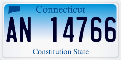 CT license plate AN14766