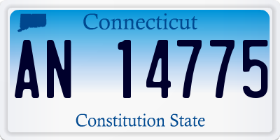 CT license plate AN14775