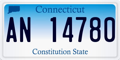 CT license plate AN14780