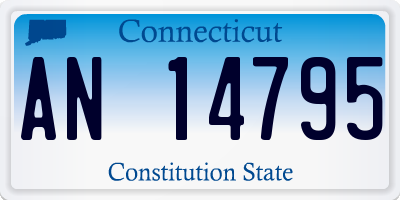 CT license plate AN14795