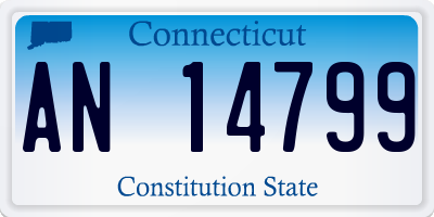CT license plate AN14799