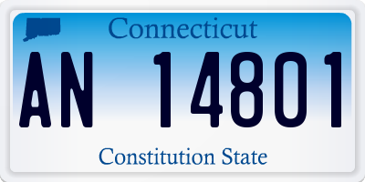 CT license plate AN14801