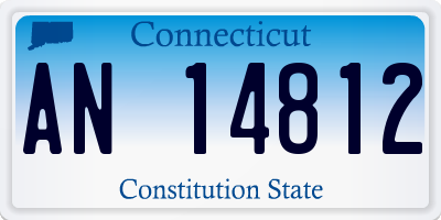 CT license plate AN14812