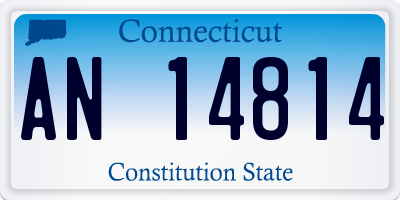 CT license plate AN14814