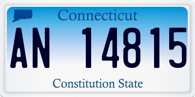 CT license plate AN14815