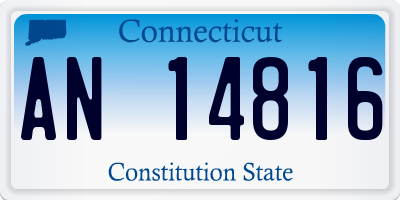 CT license plate AN14816