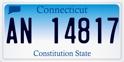 CT license plate AN14817