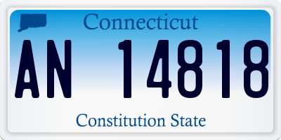 CT license plate AN14818