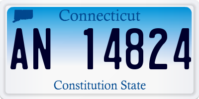 CT license plate AN14824