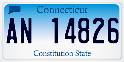 CT license plate AN14826