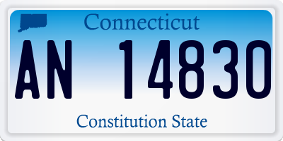 CT license plate AN14830