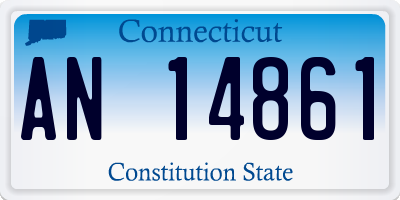 CT license plate AN14861