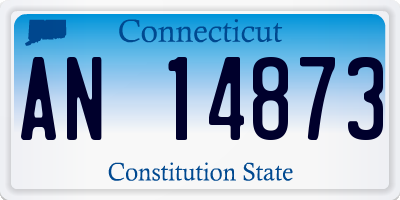 CT license plate AN14873