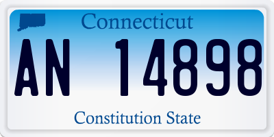 CT license plate AN14898