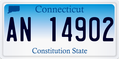 CT license plate AN14902