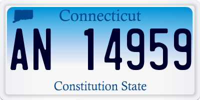 CT license plate AN14959