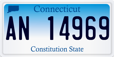 CT license plate AN14969