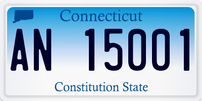 CT license plate AN15001