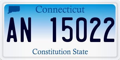 CT license plate AN15022