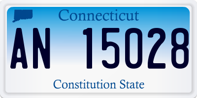 CT license plate AN15028