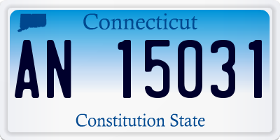 CT license plate AN15031