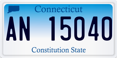 CT license plate AN15040