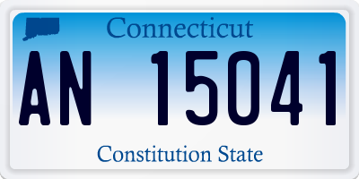 CT license plate AN15041