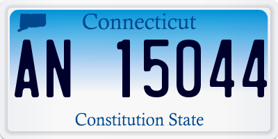 CT license plate AN15044