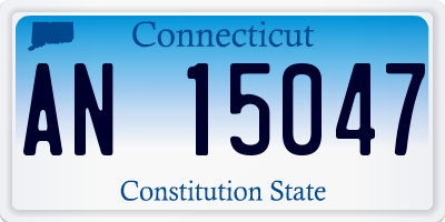CT license plate AN15047