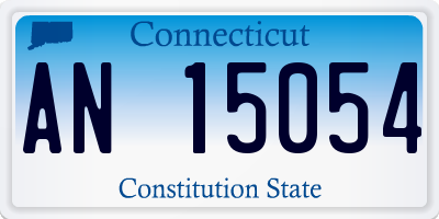 CT license plate AN15054