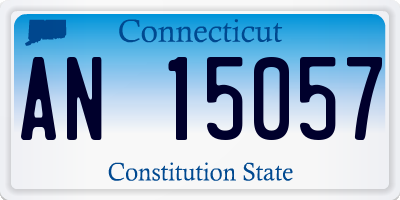 CT license plate AN15057