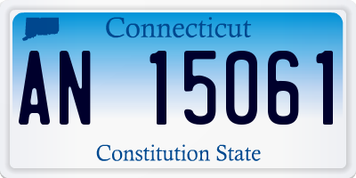 CT license plate AN15061