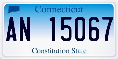 CT license plate AN15067