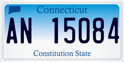 CT license plate AN15084