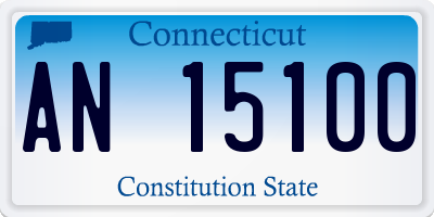 CT license plate AN15100