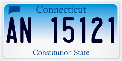 CT license plate AN15121