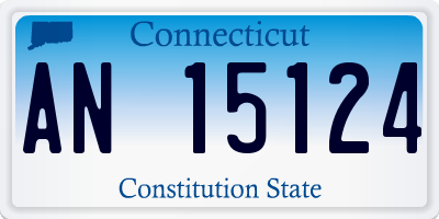 CT license plate AN15124