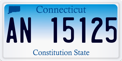 CT license plate AN15125