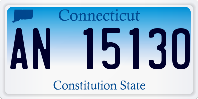 CT license plate AN15130