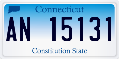 CT license plate AN15131