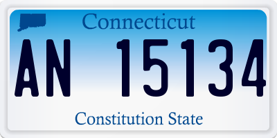 CT license plate AN15134
