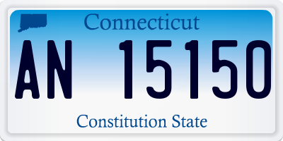 CT license plate AN15150