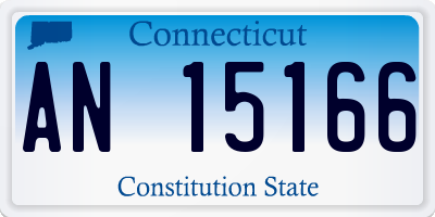 CT license plate AN15166