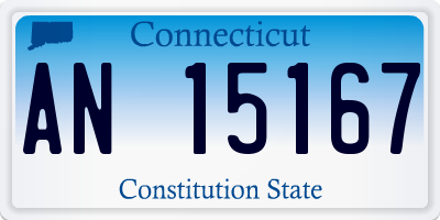 CT license plate AN15167
