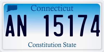 CT license plate AN15174