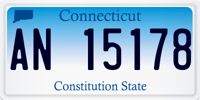 CT license plate AN15178