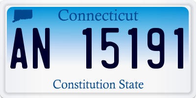 CT license plate AN15191