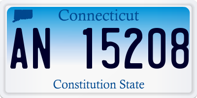 CT license plate AN15208