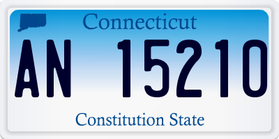 CT license plate AN15210