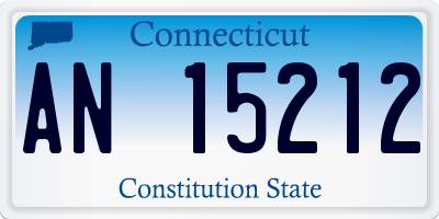 CT license plate AN15212